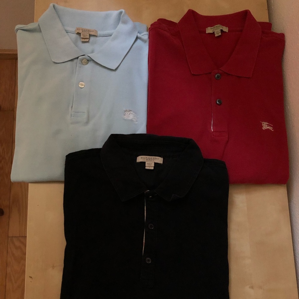3 Burberry Polos